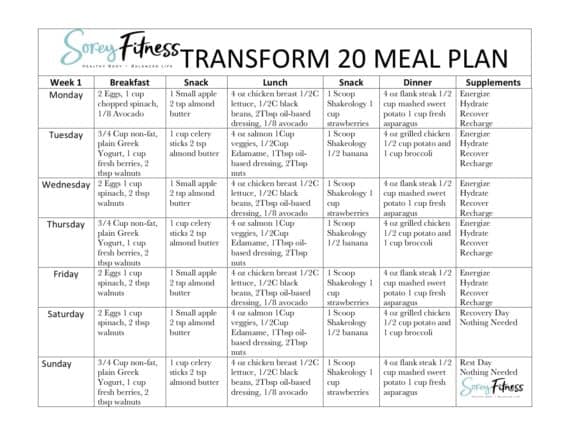 transform 20 workout pdf calendar